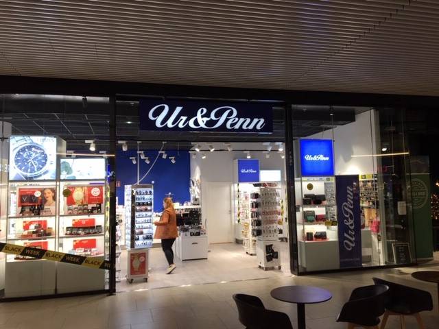 85% av alla butiksskyltar till Ur & Penn